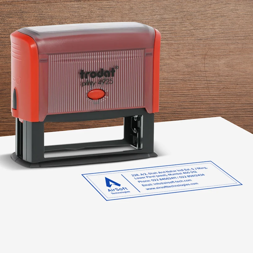 Self-Inking Stamps - 82 mm × 25 mm