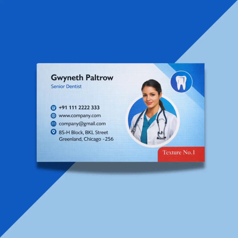 Gloss Coated + Texture Visiting Card