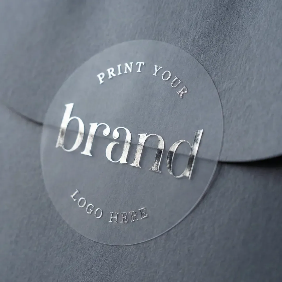 Silver Foil Stickers & Labels