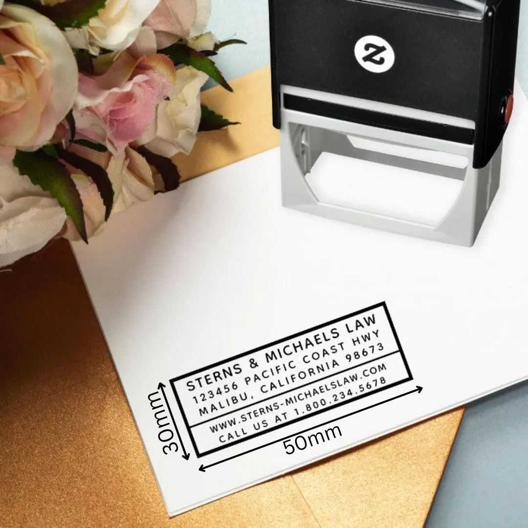 Self-Inking Stamps - 50 mm × 30 mm